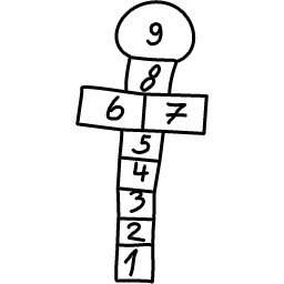 Logo La Récréation, hopscotch